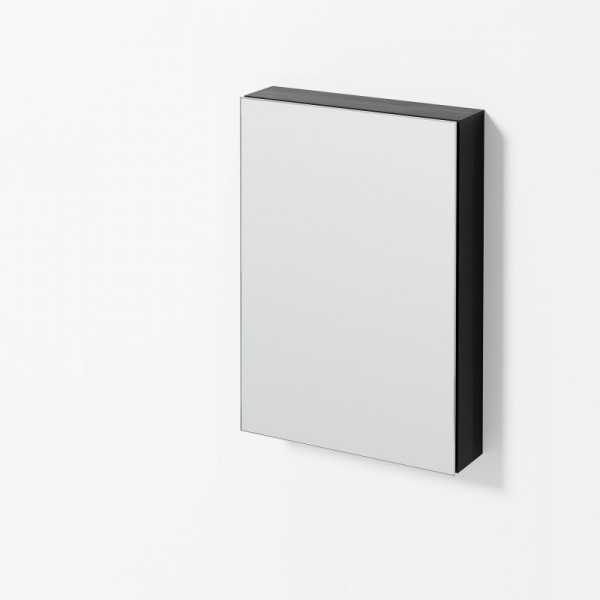 Dark Oak 600 Slimfit Bathroom Cabinet with Magnifier Mirror